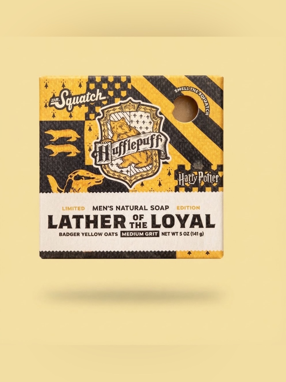 Dr. Squatch Harry Potter Soap - Lather of the Loyal (Hufflepuff) limited edition